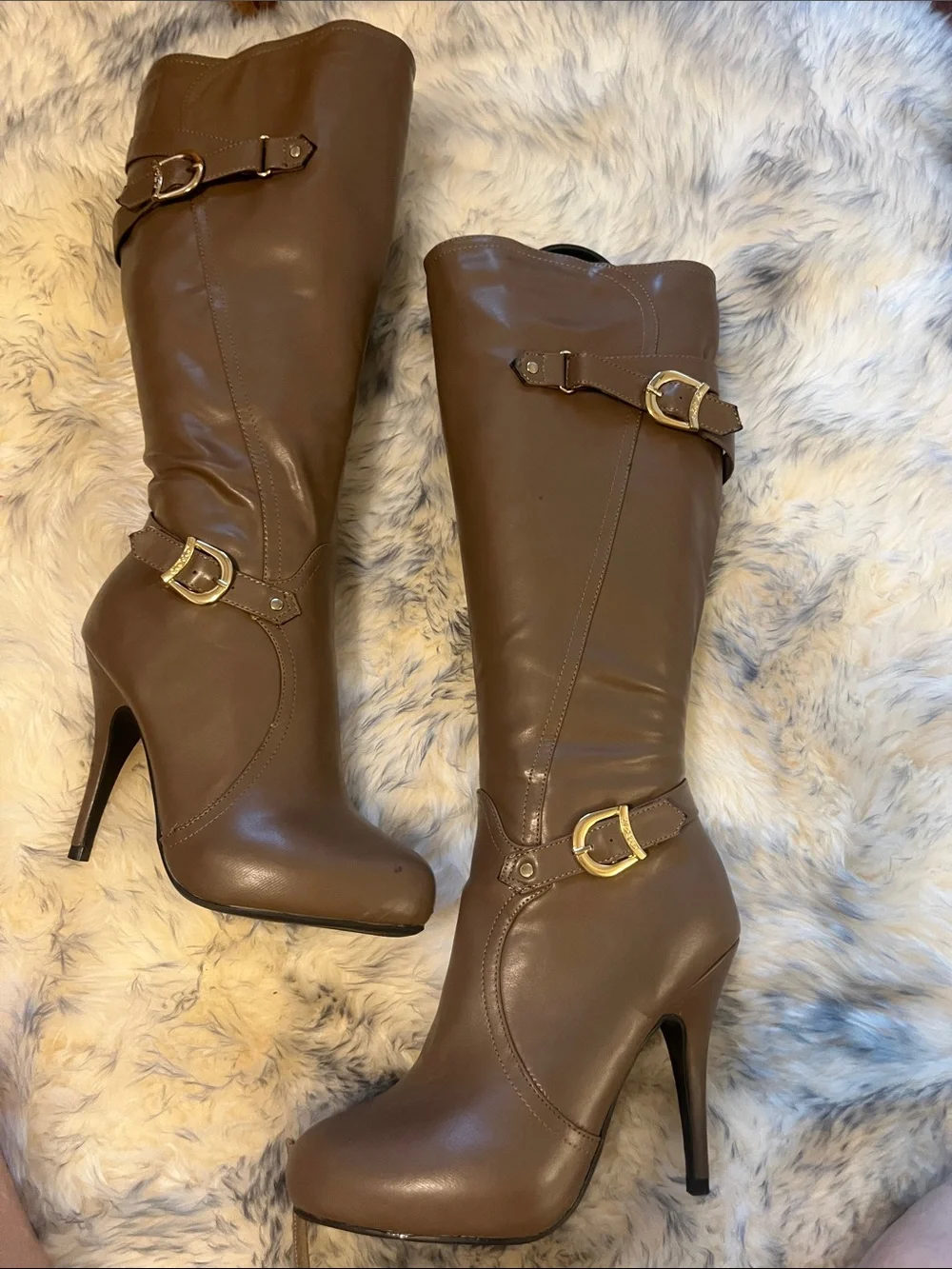 NEW SEXY  DEVON WINDSOR Tall Brown Over-the-Knee Riding Boots